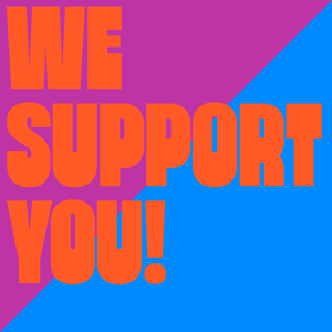 Ein umherblickendes Auge mit bunter Grafik steht für die Filmcoachings und Mentoringangebote